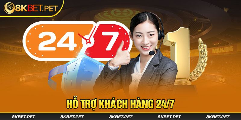 Hỗ trợ khách hàng 24/7