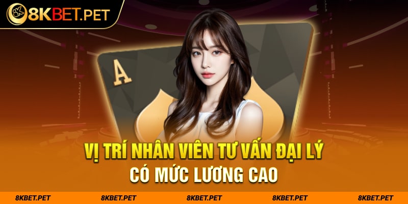 Vị trí nhân viên tư vấn đại lý có mức lương cao